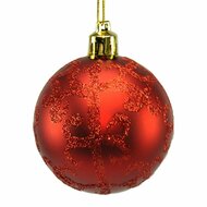 Kerstballen Rood Plastic 6 x 6 x 6 cm (12 Stuks) 4