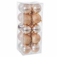 Kerstballen Koper Plastic 6 x 6 x 6 cm (20 Stuks) 1