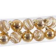 Kerstballen Gouden Plastic 6 x 6 x 6 cm (12 Stuks) 2