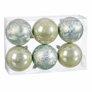 Kerstballen Groen Plastic &Oslash; 8 cm 23,5 X 16 X 8 CM (6 Stuks) 1