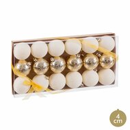 Kerstballen Gouden Plastic &Oslash; 4 cm (18 Stuks) 1