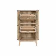 Schoenenrek Home ESPRIT Gouden Natuurlijk Rotan Sparrenhout Tropisch 70 x 29 x 115 cm 3