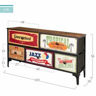 Ladekast Max Home Vintage 103 x 56 x 30 cm 4