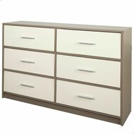 Ladekast Max Home Wit Grijs Modern 114 x 70 x 30 cm 1