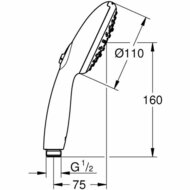 Douchekop Grohe Plastic 3