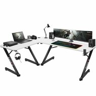 Bureau Gaming Huzaro HZ-Hero 7.0 Wit Zwart Koolstofvezel 154 x 72,5 x 117 cm 1