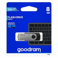 USB stick GoodRam UTS2 USB 2.0 Zwart Zilverkleurig 8 GB (1 Stuks) 5