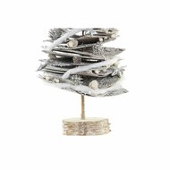 Kerstboom DKD Home Decor Natuurlijk Berken Besneeuwd 34 x 34 x 102 cm 3