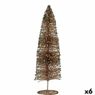 Kerstboom Pailletten champagne 10 x 40 x 10 cm (6 Stuks) 1