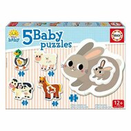 Set van 5 Puzzels Educa Baby Farm 1