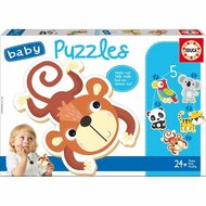 Set van 5 Puzzels Educa Kinderen dieren 1