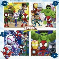 Set van 4 Puzzels Spidey &amp; His Amazing Friends 43 Onderdelen 3