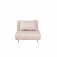 Slaapbank DKD Home Decor 8424001799510 Multicolour Licht Roze Metaal Modern Scandi 90 x 90 x 84 cm 2