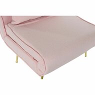 Slaapbank DKD Home Decor 8424001799510 Multicolour Licht Roze Metaal Modern Scandi 90 x 90 x 84 cm 3