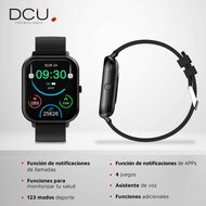 Smartwatch DCU CURVED GLASS PRO 1,83&quot; Zwart 4