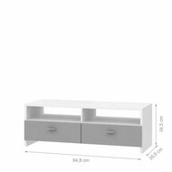 Tv-meubel FINBNT12T16 95 x 34,6 x 35,8 cm Hout 3