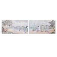 Schilderij Home ESPRIT Strand Mediterrane 120 x 3 x 60 cm (2 Stuks) 1