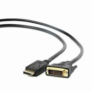 Adapter DisplayPort naar DVI GEMBIRD CC-DPM-DVIM-6 1080 px 1,8 m Zwart 1,8 m 1