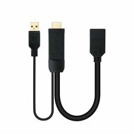 DisplayPort naar HDMI Kabel NANOCABLE 10.16.0205 20 cm Zwart 4K Ultra HD 1