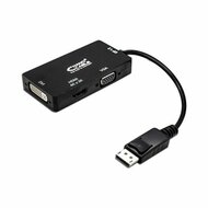 Adapter DisplayPort naar VGA/DVI/HDMI 3 en 1 NANOCABLE 10.16.3301-BK Zwart 1