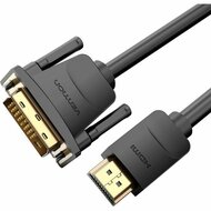 Adapter DVI naar HDMI Vention ABFBH Zwart 2 m 2