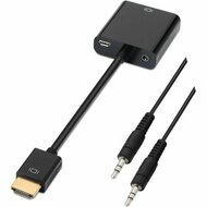 Adapter HDMI naar SVGA met Audio Aisens A122-0126 Zwart 10 cm 2