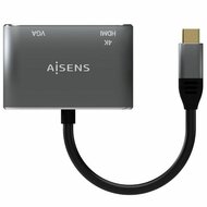 Adapter HDMI naar VGA Aisens A109-0627 Grijs 15 cm 2