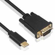 Adapter USB-C naar VGA Ewent EC1052 Zwart 1,8 m 3