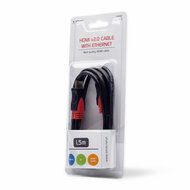 HDMI-Kabel Savio CL-95 Zwart Rood 1,5 m 4