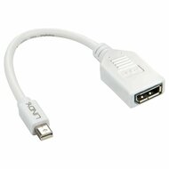 Mini DisplayPort naar DisplayPort-Adapter LINDY 41021 Wit 1