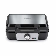 Wafelmaker Alpina 1000 W Zilverkleurig 2