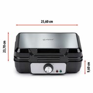 Wafelmaker Alpina 1000 W Zilverkleurig 4