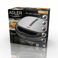 Tosti-ijzer Adler AD 3040 Zwart Grijs 1200 W 6