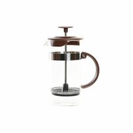 Cafeti&egrave;re DKD Home Decor Bruin Transparant Roestvrij staal Borosilicaatglas 350 ml 16 x 9 x 18,5 cm 1