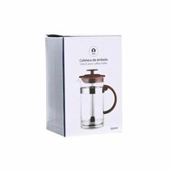 Cafeti&egrave;re DKD Home Decor Bruin Transparant Roestvrij staal Borosilicaatglas 350 ml 16 x 9 x 18,5 cm 3