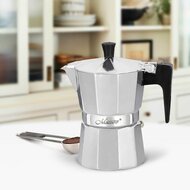 Percolator Feel Maestro MR-1666-3 Zwart Zilverkleurig Aluminium 150 ml 3 Koppar 2