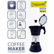 Percolator Feel Maestro MR-1667-6 Zwart Graniet Aluminium 300 ml 6 Kopjes 7