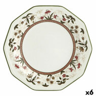 Dessertbord Queen&acute;s By Churchill Assam Gebloemd Keramisch Porslin &Oslash; 20,5 cm (6 Stuks) 1