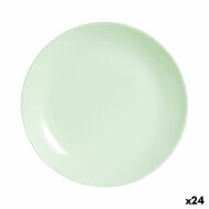 Dessertbord Luminarc Diwali Paradise Groen Glas 19 cm (24 Stuks) 1