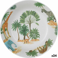 Diep bord La Mediterr&aacute;nea Sauvage Melamine 20 x 20 x 5 cm (24 Stuks) 1