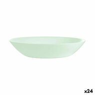 Diep bord Luminarc Diwali Paradise Groen Glas 20 cm (24 Stuks) 1