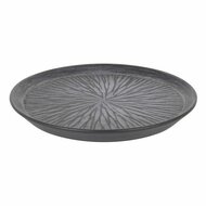 Dinerbord Inde Stoneware Lotus Porselein Zwart 1