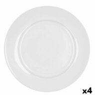 Dinerbord Bidasoa Glacial Ala Ancha Wit Keramisch &Oslash; 30 cm (4 Stuks) (Pack 4x) 2