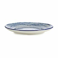 Dinerbord Strepen Blauw Wit Porselein 24 x 2,8 x 24 cm 1