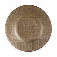 Dinerbord Gouden Glas 21 x 2 x 21 cm (6 Stuks) 3