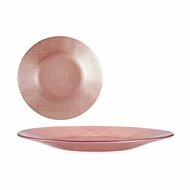 Dinerbord Roze Glas 21 x 2 x 21 cm (6 Stuks) 3