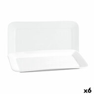 Serveerschaal Quid Basic Rechthoekig Keramisch Wit (25,9 x 15 cm) (6 Stuks) 1