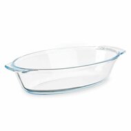 Serveerschaal Met handvatten Transparant Borosilicaatglas 700 ml 23,6 x 5,3 x 13 cm (18 Stuks) 2