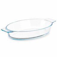 Serveerschaal Met handvatten Transparant Borosilicaatglas 800 ml 27 x 4,5 x 15,8 cm (18 Stuks) 2