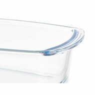 Serveerschaal Met handvatten Transparant Borosilicaatglas 1,6 L 27 x 7,2 x 14 cm (12 Stuks) 3